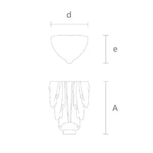 Acanthus leaf furniture feet with pad foot from oak